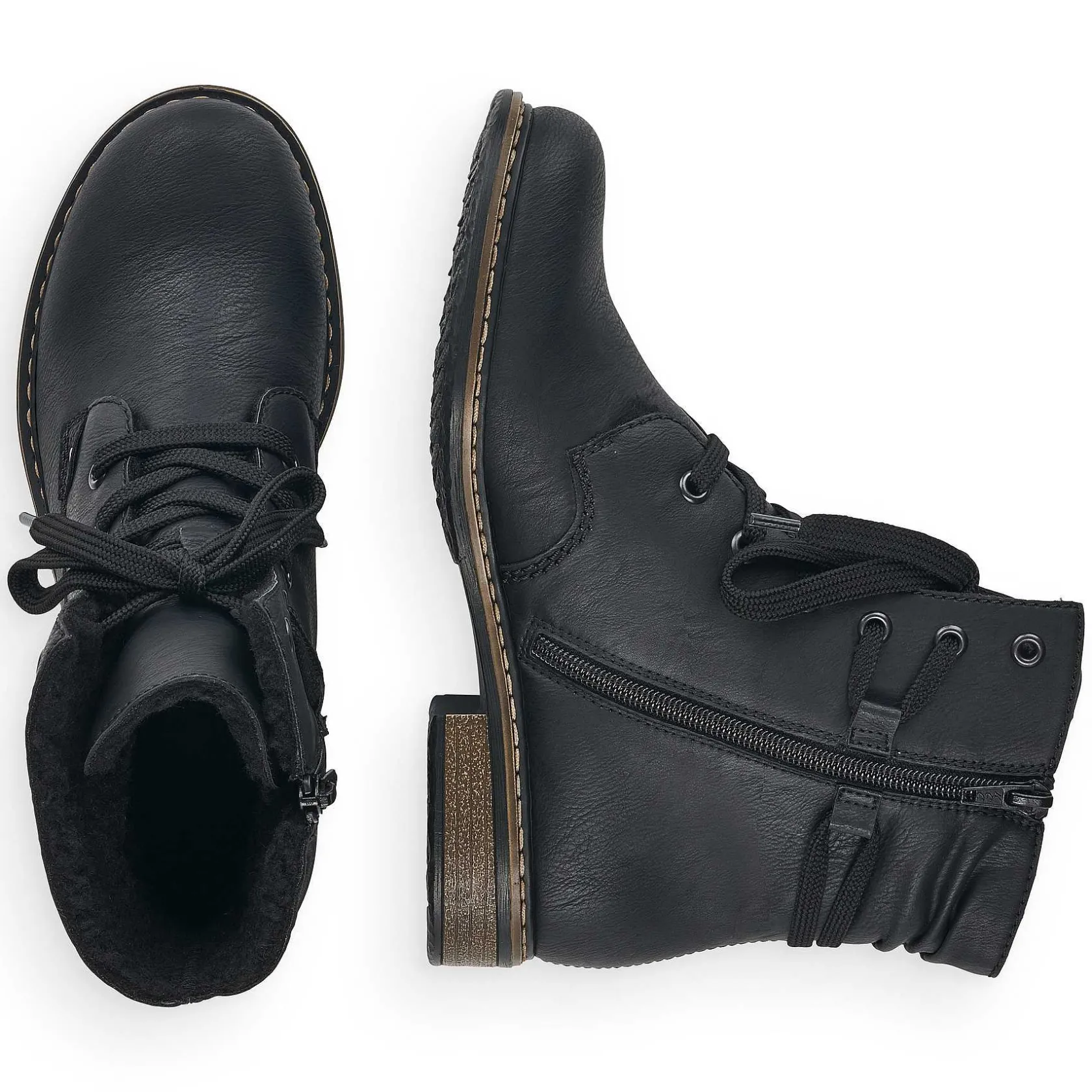 Rieker Ankle Boots & Boots-Women'S Corded Boots Asphalt Black