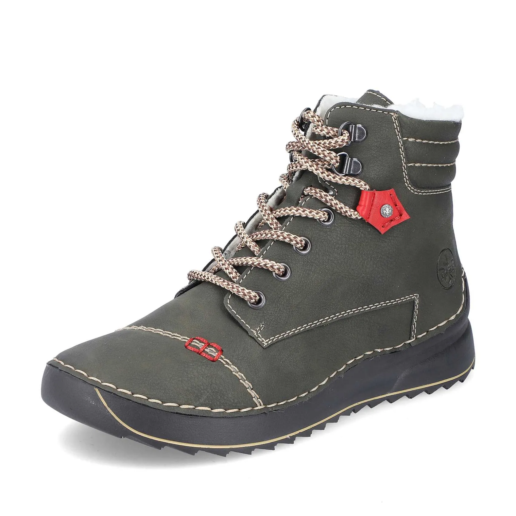 Rieker Ankle Boots & Boots-Women'S Corded Boots Gray Green