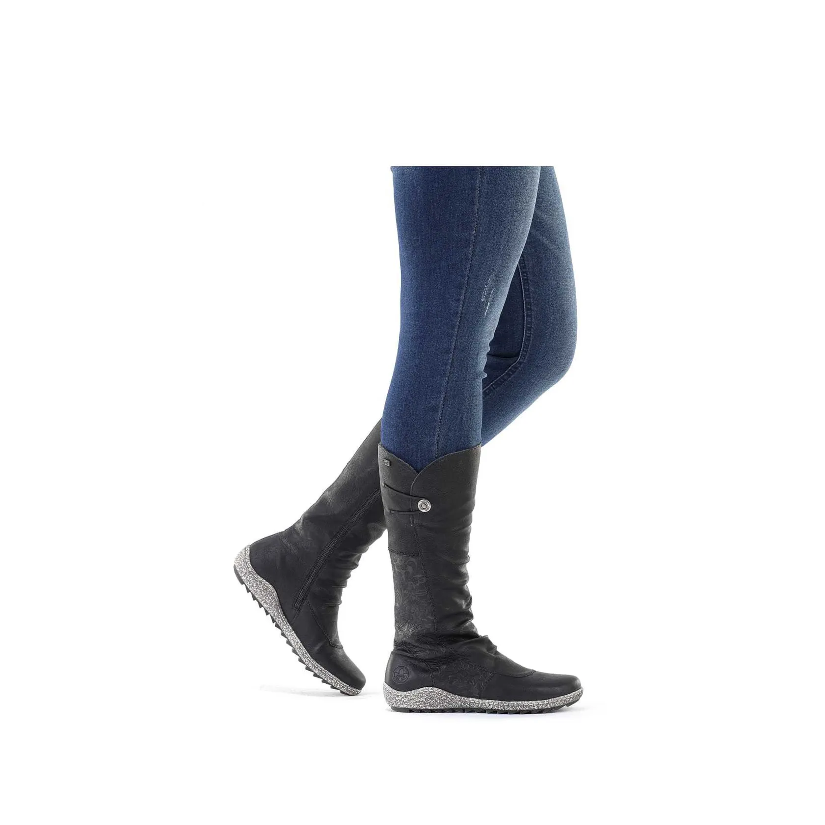Rieker Ankle Boots & Boots-Women'S High-Shaft Boots Deep Black