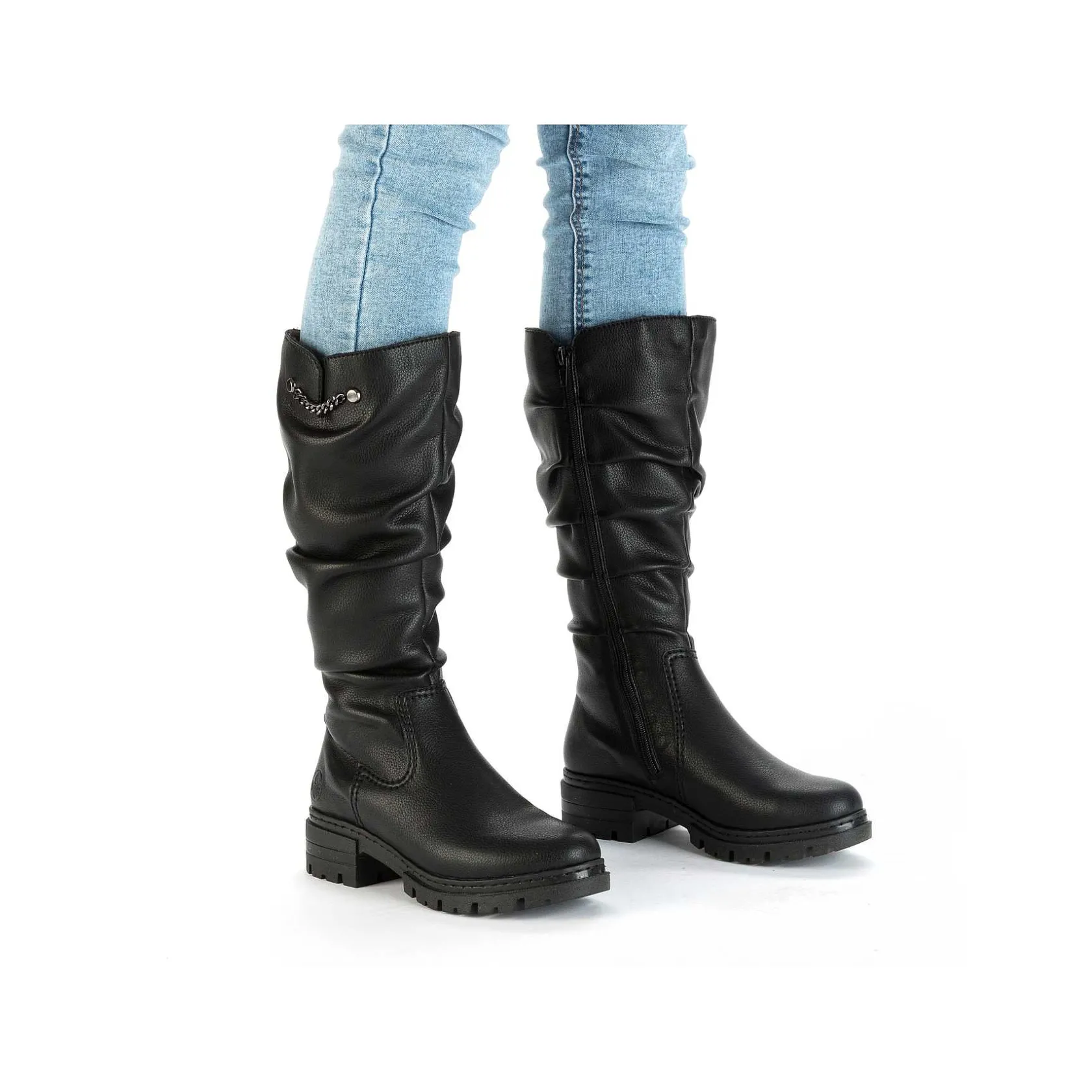 Rieker Ankle Boots & Boots-Women'S High-Shaft Boots Night Black