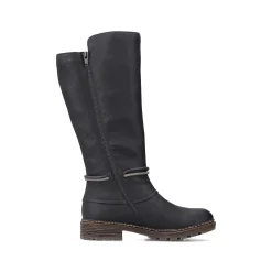 Rieker Ankle Boots & Boots-Women'S High-Shaft Boots Deep Black