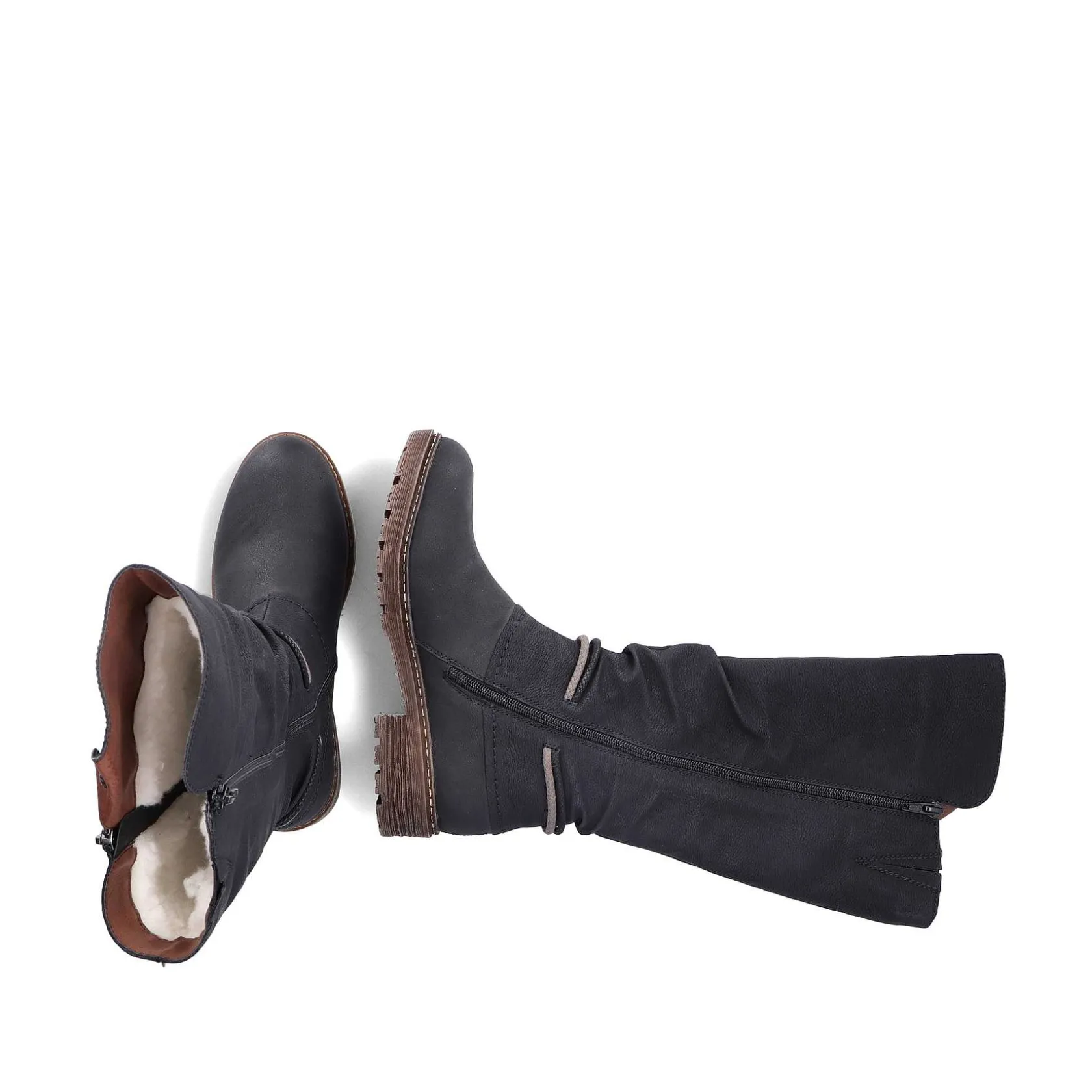 Rieker Ankle Boots & Boots-Women'S High-Shaft Boots Deep Black