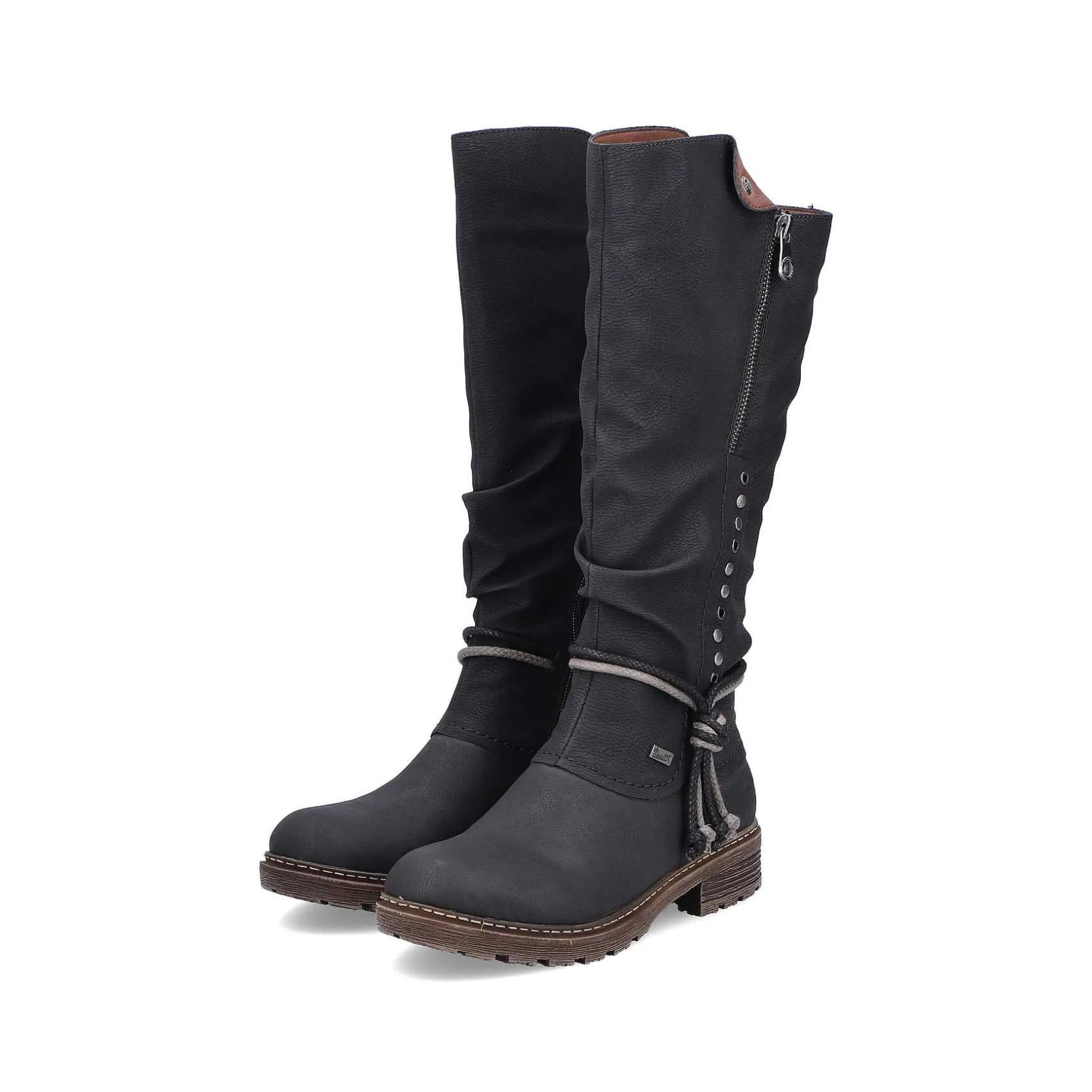 Rieker Ankle Boots & Boots-Women'S High-Shaft Boots Deep Black