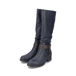 Rieker Ankle Boots & Boots-Women'S High-Shaft Boots Grey-Blue