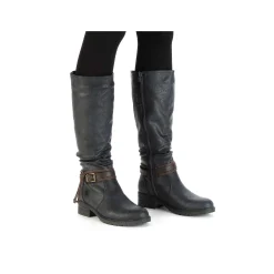 Rieker Ankle Boots & Boots-Women'S High-Shaft Boots Grey-Blue