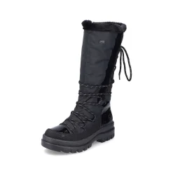 Rieker Ankle Boots & Boots-Women'S High-Shaft Boots Graphite Black
