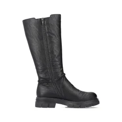 Rieker Ankle Boots & Boots-Women'S High-Shaft Boots, Glossy Black