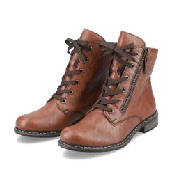 Rieker Ankle Boots & Boots-Women'S Laced Boots Caramel Brown