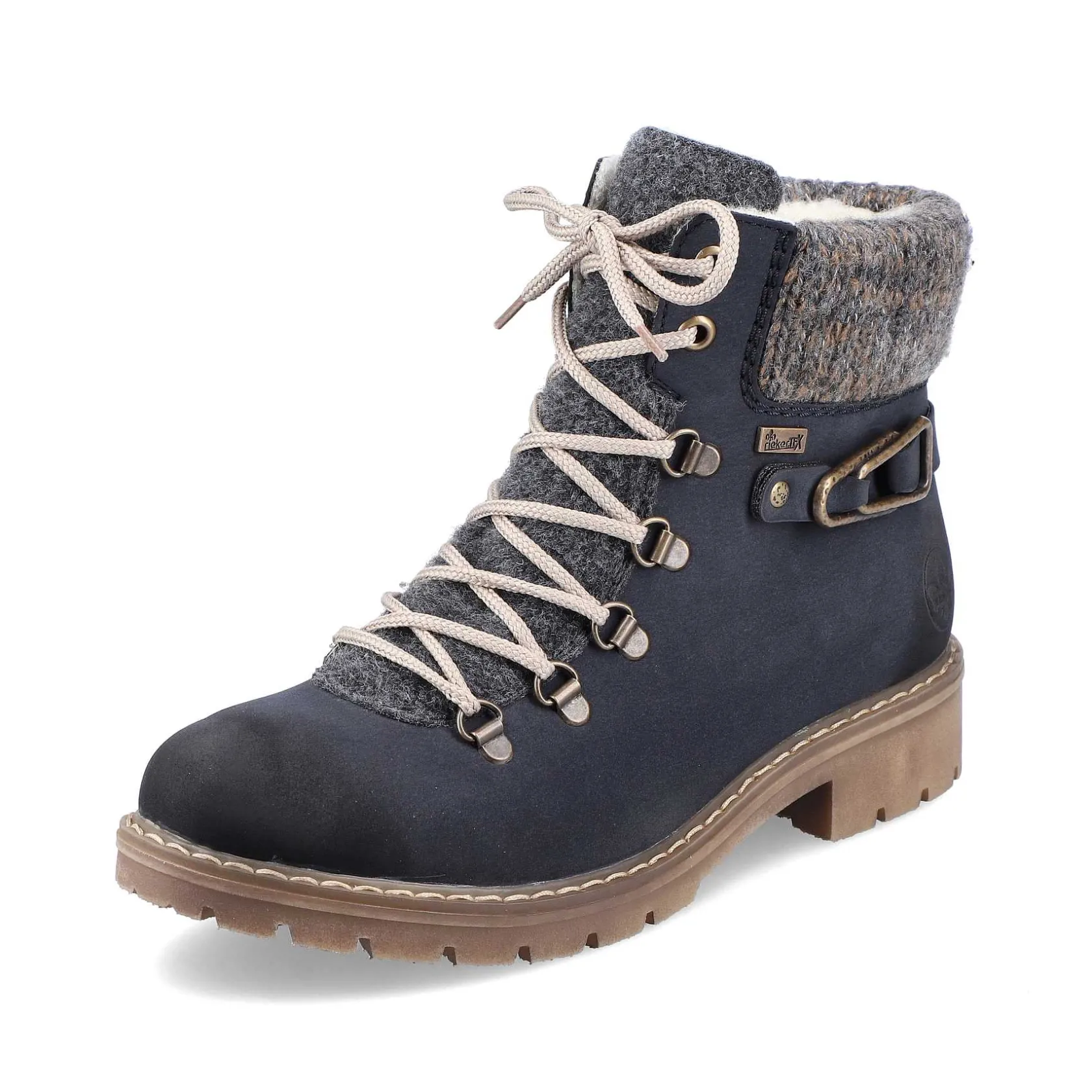Rieker Ankle Boots & Boots-Women'S Laced Boots Ocean Blue