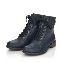 Rieker Ankle Boots & Boots-Women'S Laced Boots Ocean Blue