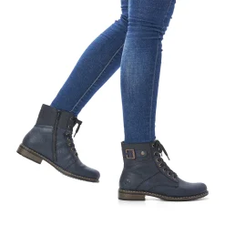 Rieker Ankle Boots & Boots-Women'S Laced Boots Ocean Blue