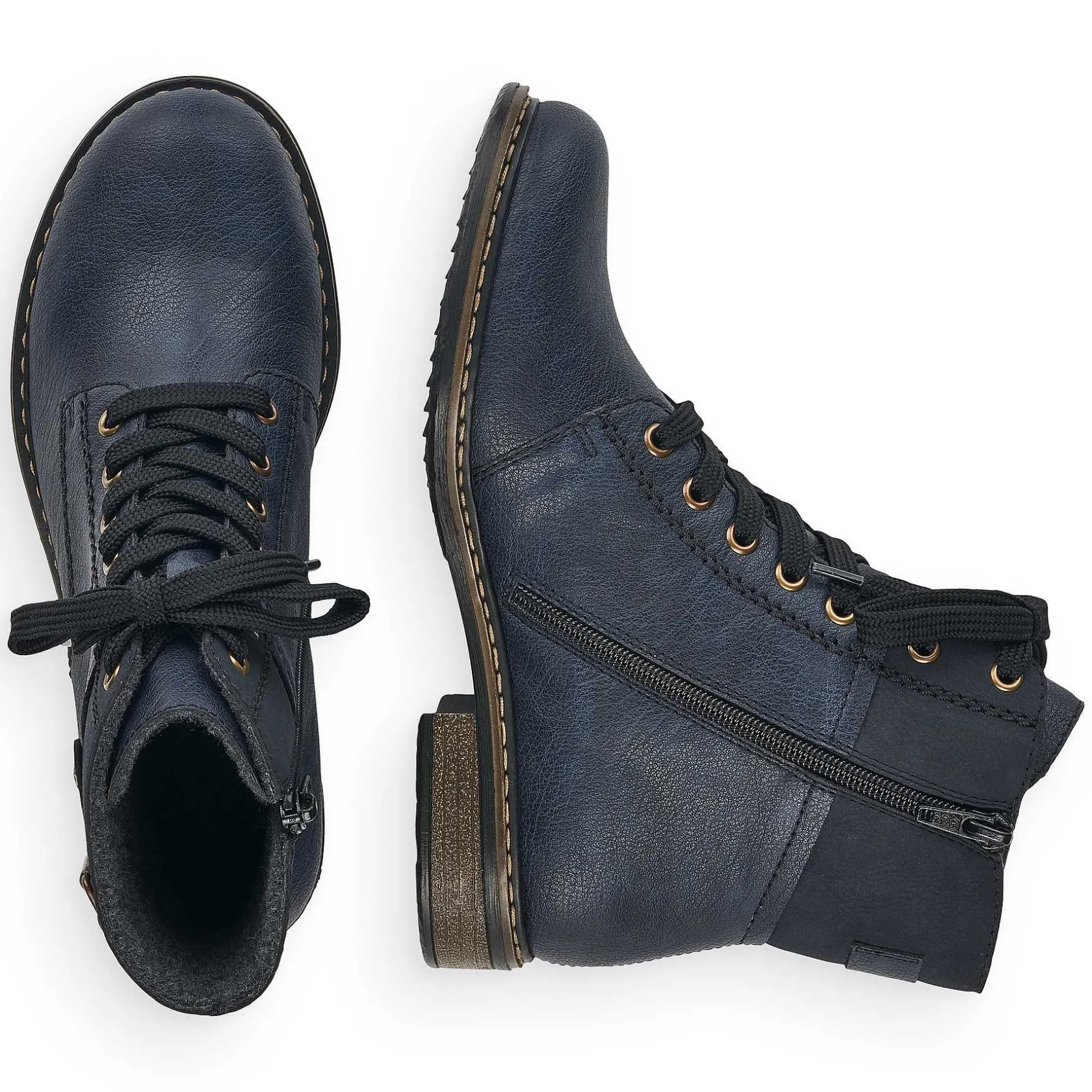 Rieker Ankle Boots & Boots-Women'S Laced Boots Ocean Blue