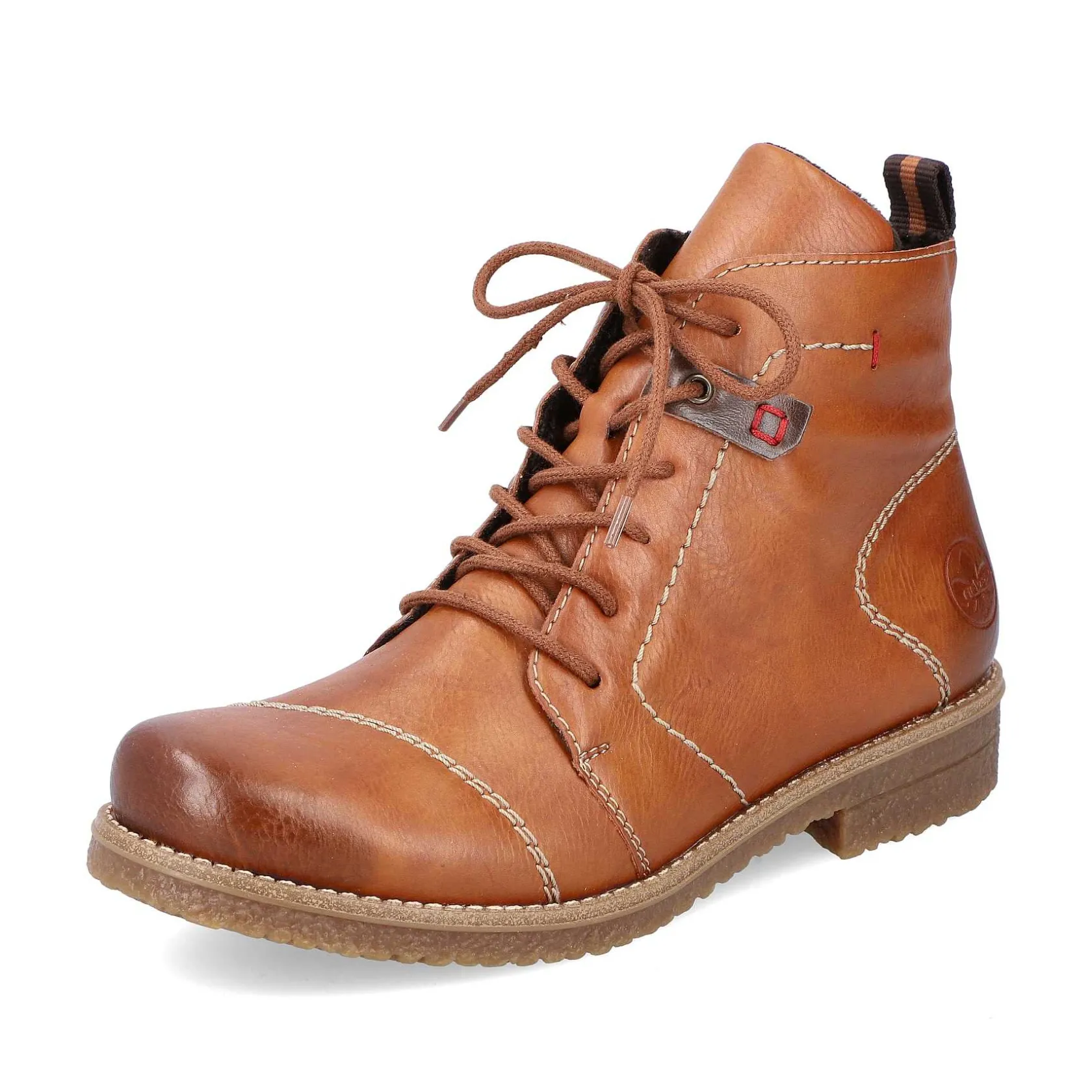 Rieker Ankle Boots & Boots-Women'S Laced Boots Caramel Brown