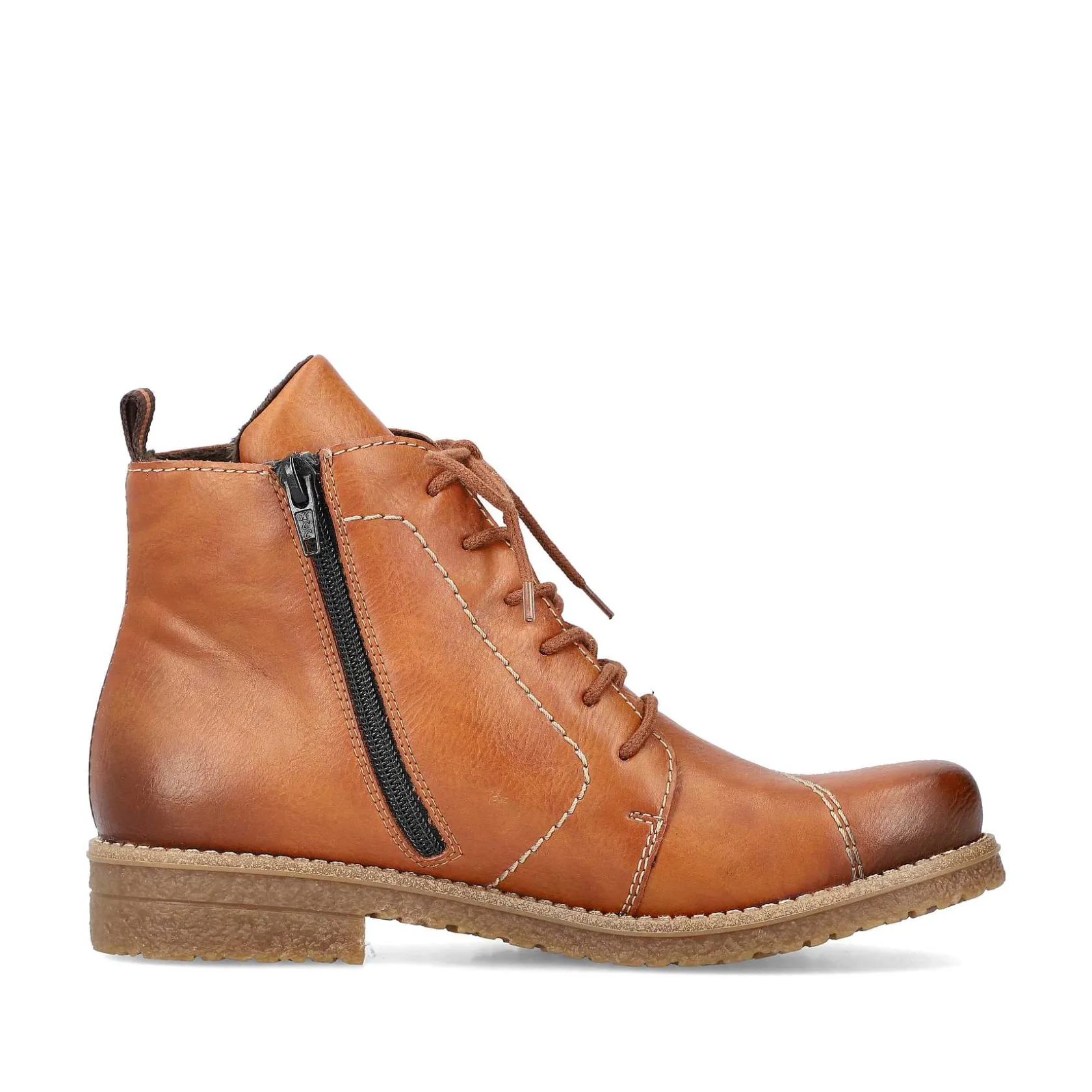 Rieker Ankle Boots & Boots-Women'S Laced Boots Caramel Brown