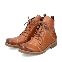 Rieker Ankle Boots & Boots-Women'S Laced Boots Caramel Brown