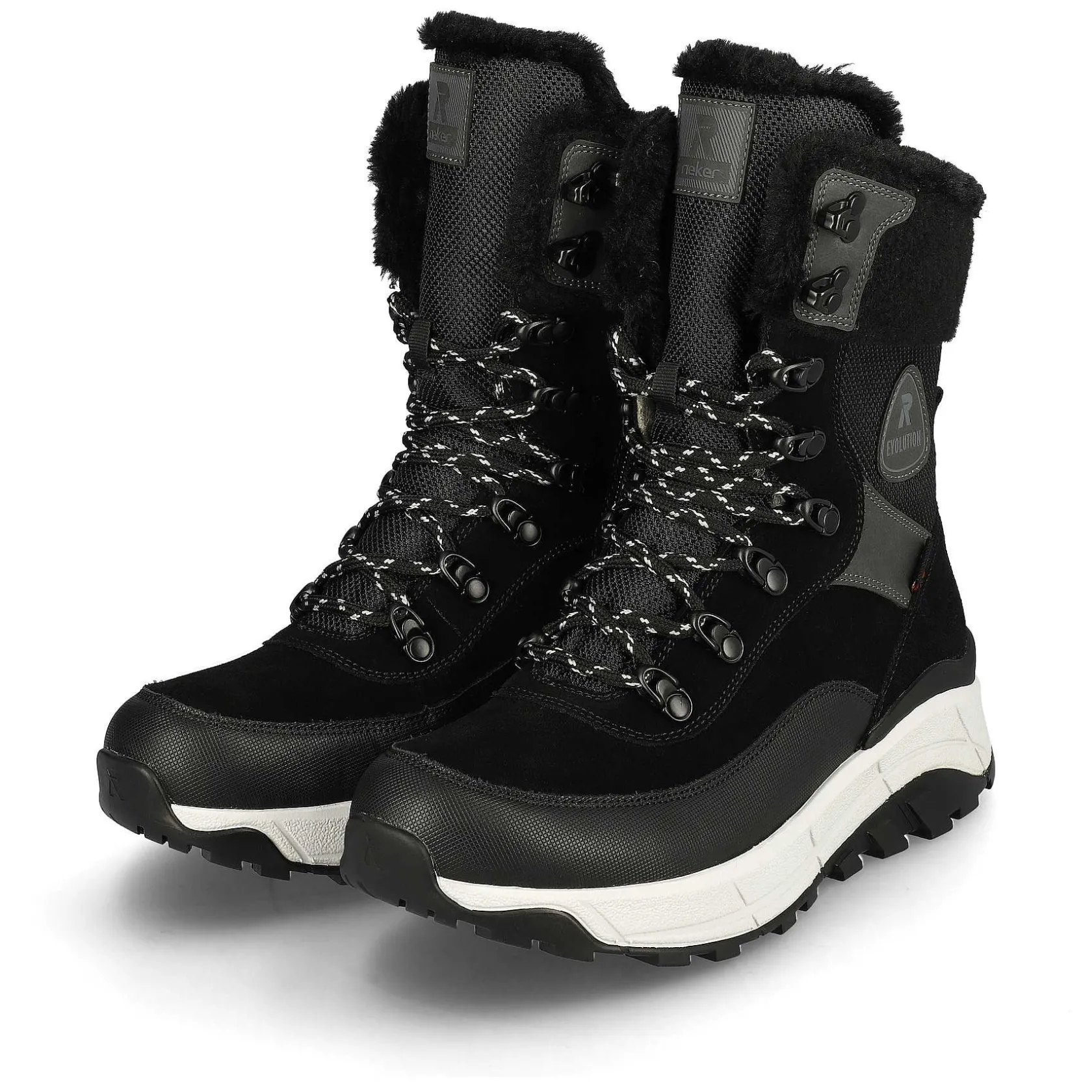 Rieker Ankle Boots & Boots-Women'S Laced Boots Steel Black