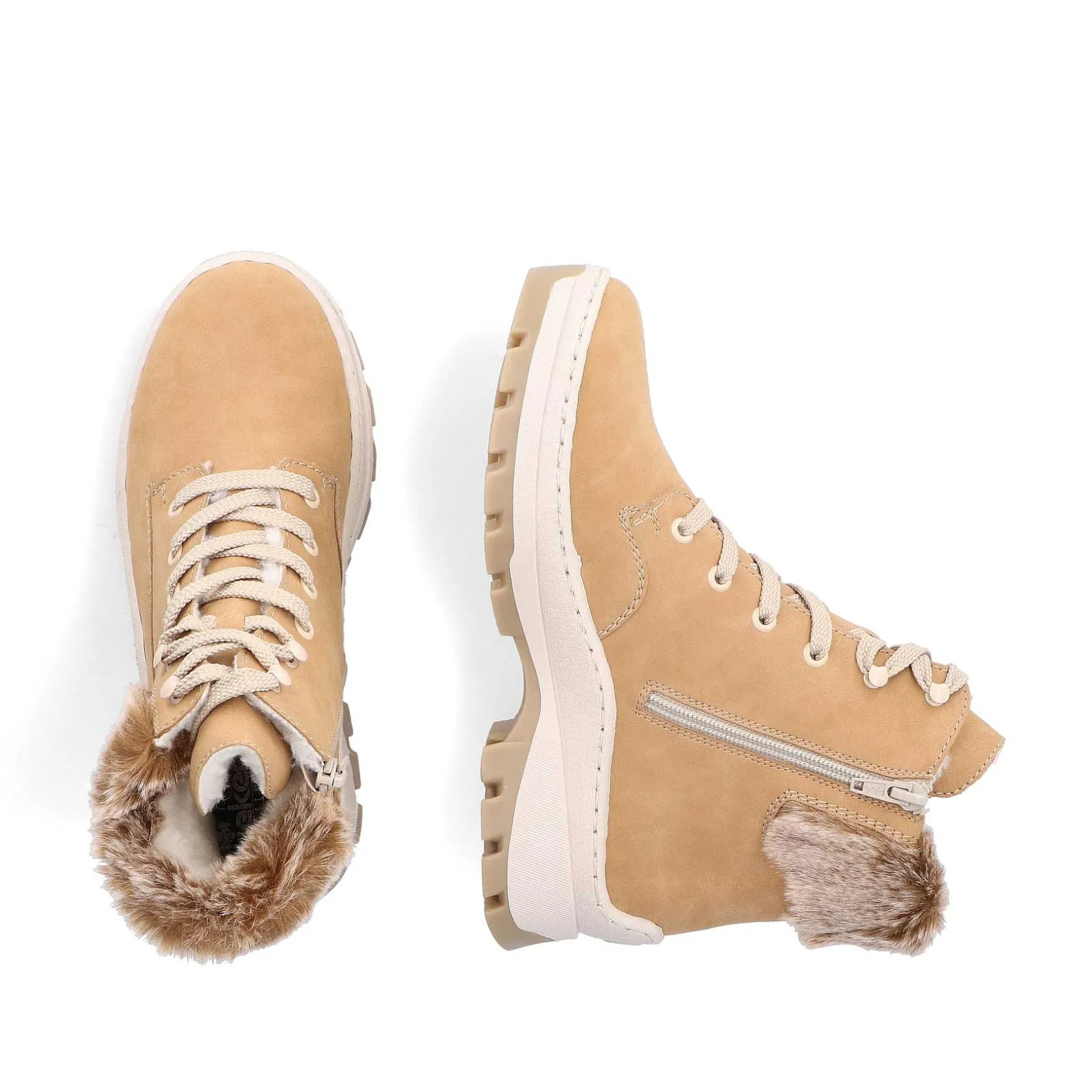 Rieker Ankle Boots & Boots-Women'S Laced Boots Caramel Brown