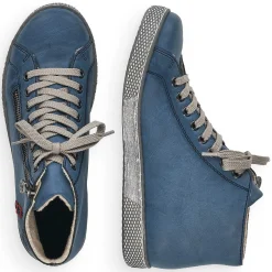 Rieker Low Shoes & Slippers-Women'S Laced Shoes Azure Blue