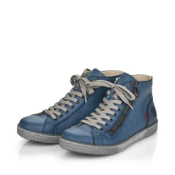 Rieker Low Shoes & Slippers-Women'S Laced Shoes Azure Blue