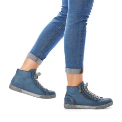 Rieker Low Shoes & Slippers-Women'S Laced Shoes Azure Blue