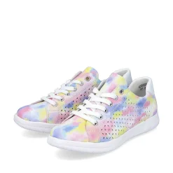 Rieker Colorful Styles-Women'S Laced Shoes Multi-Edelweis