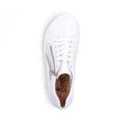 Rieker Low Shoes & Slippers-Women'S Laced Shoes Pearl White