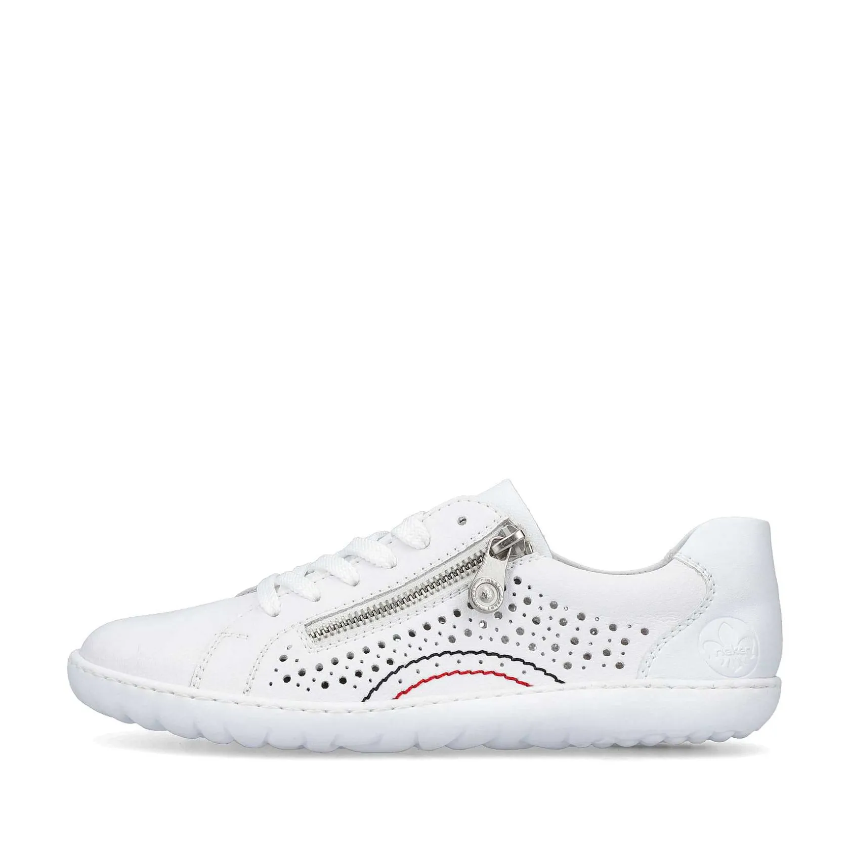Rieker Low Shoes & Slippers-Women'S Laced Shoes Pearl White