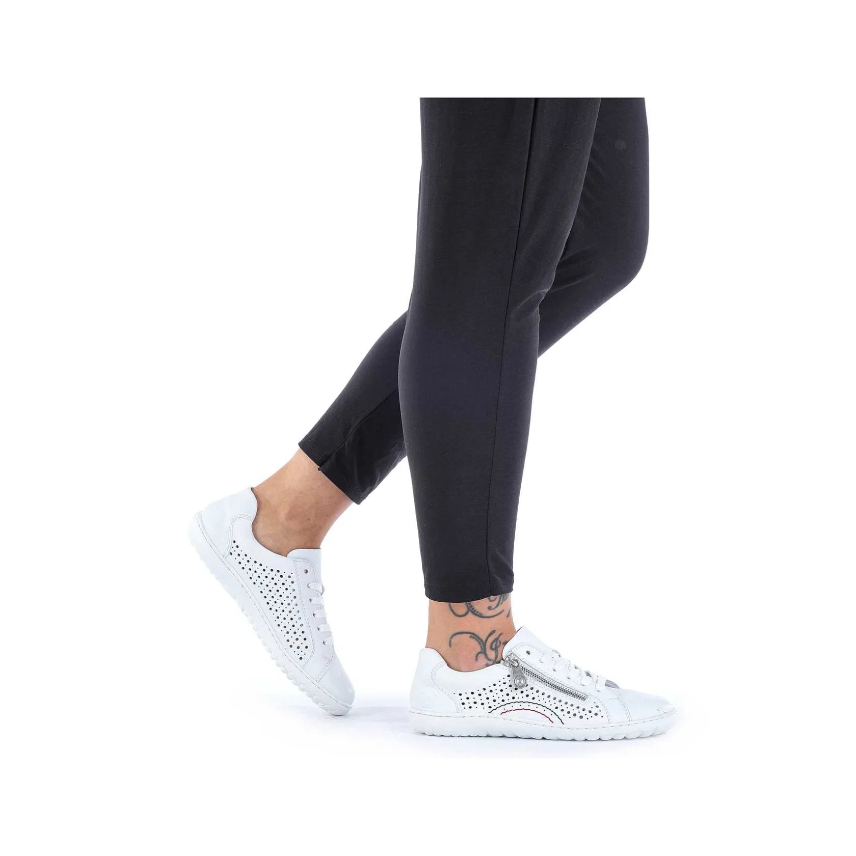 Rieker Low Shoes & Slippers-Women'S Laced Shoes Pearl White