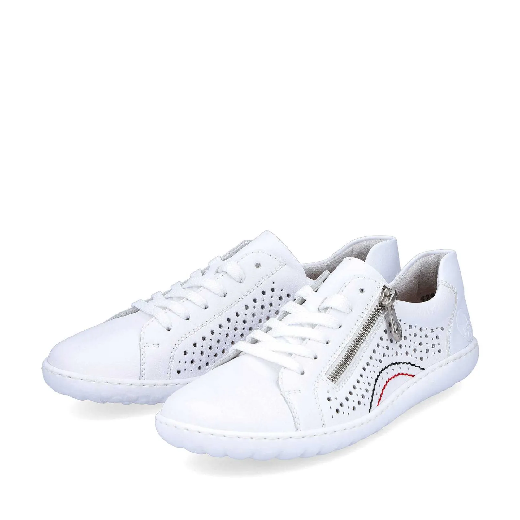 Rieker Low Shoes & Slippers-Women'S Laced Shoes Pearl White