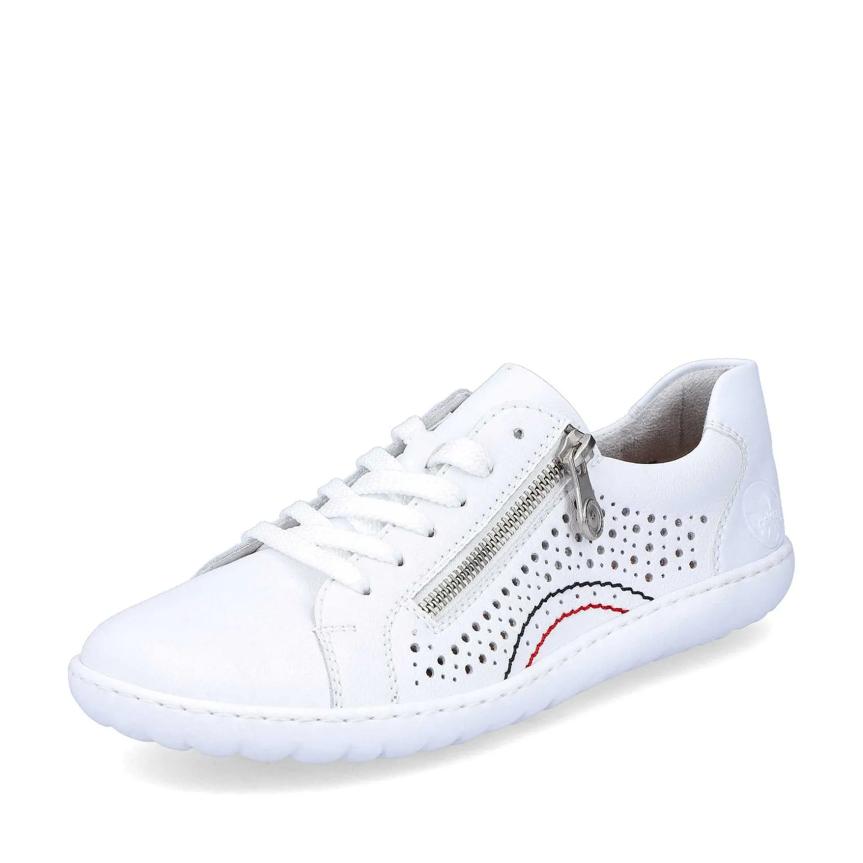Rieker Low Shoes & Slippers-Women'S Laced Shoes Pearl White