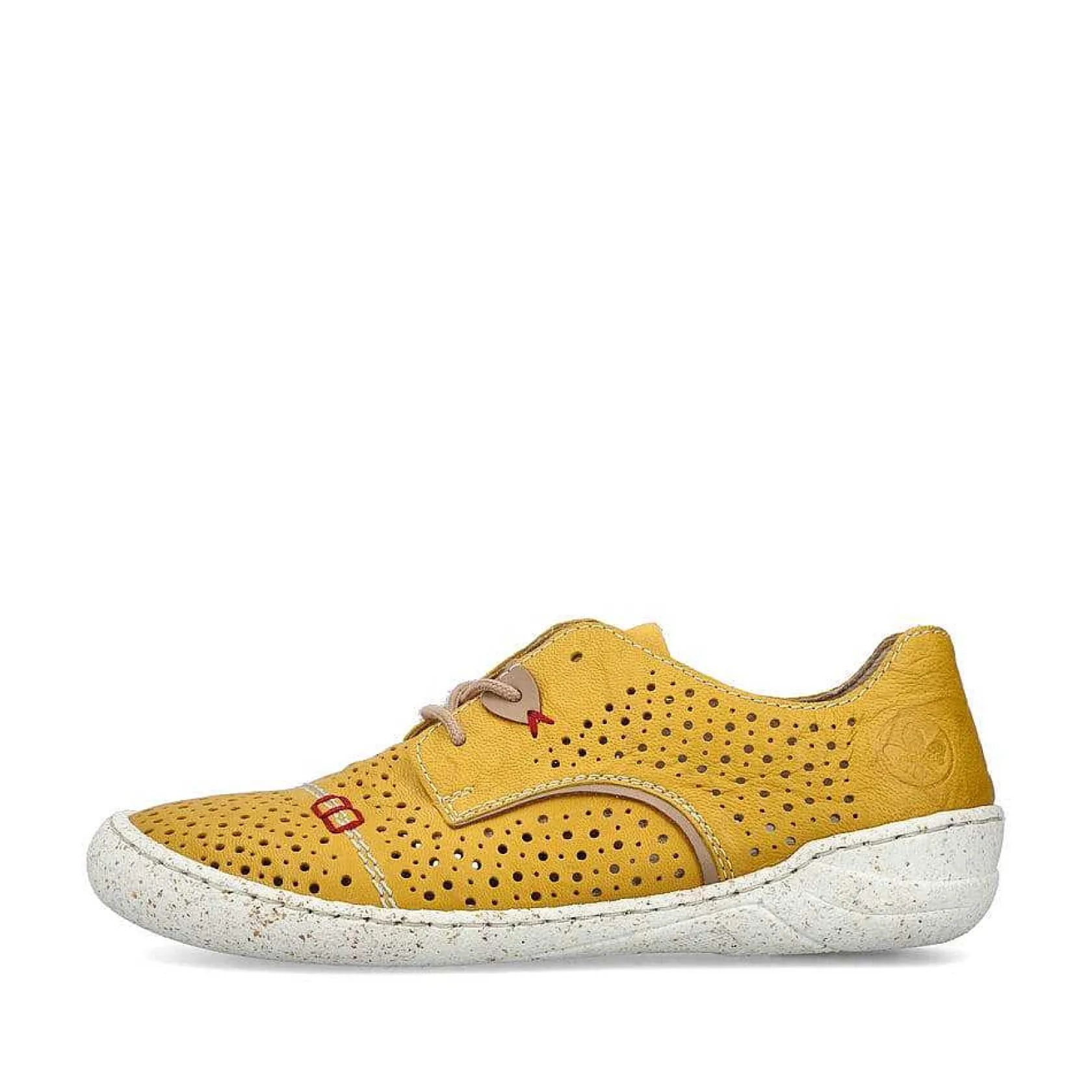 Rieker Colorful Styles-Women'S Lace-Up Shoes Sunflower Yellow