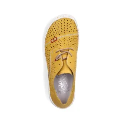 Rieker Colorful Styles-Women'S Lace-Up Shoes Sunflower Yellow
