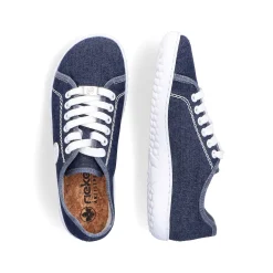 Rieker Vegan-Women'S Lace-Up Shoes Navy Blue