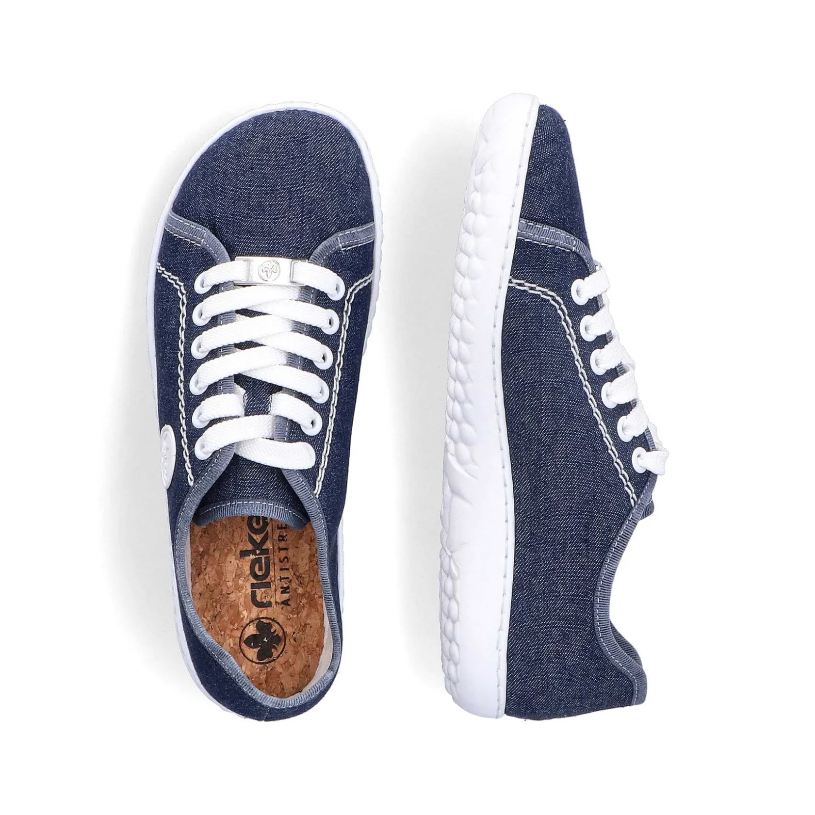Rieker Vegan-Women'S Lace-Up Shoes Navy Blue
