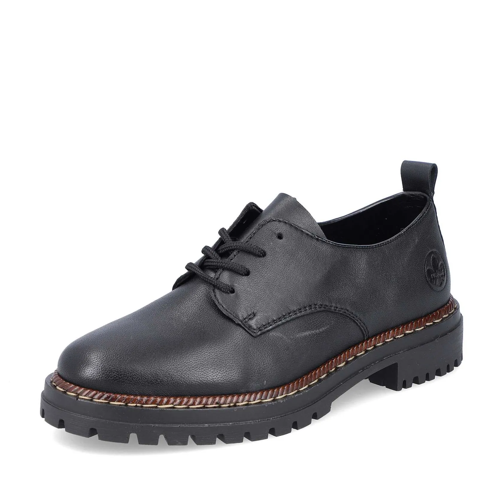 Rieker Low Shoes & Slippers-Women'S Lace-Up Shoes Night Black