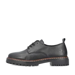 Rieker Low Shoes & Slippers-Women'S Lace-Up Shoes Night Black