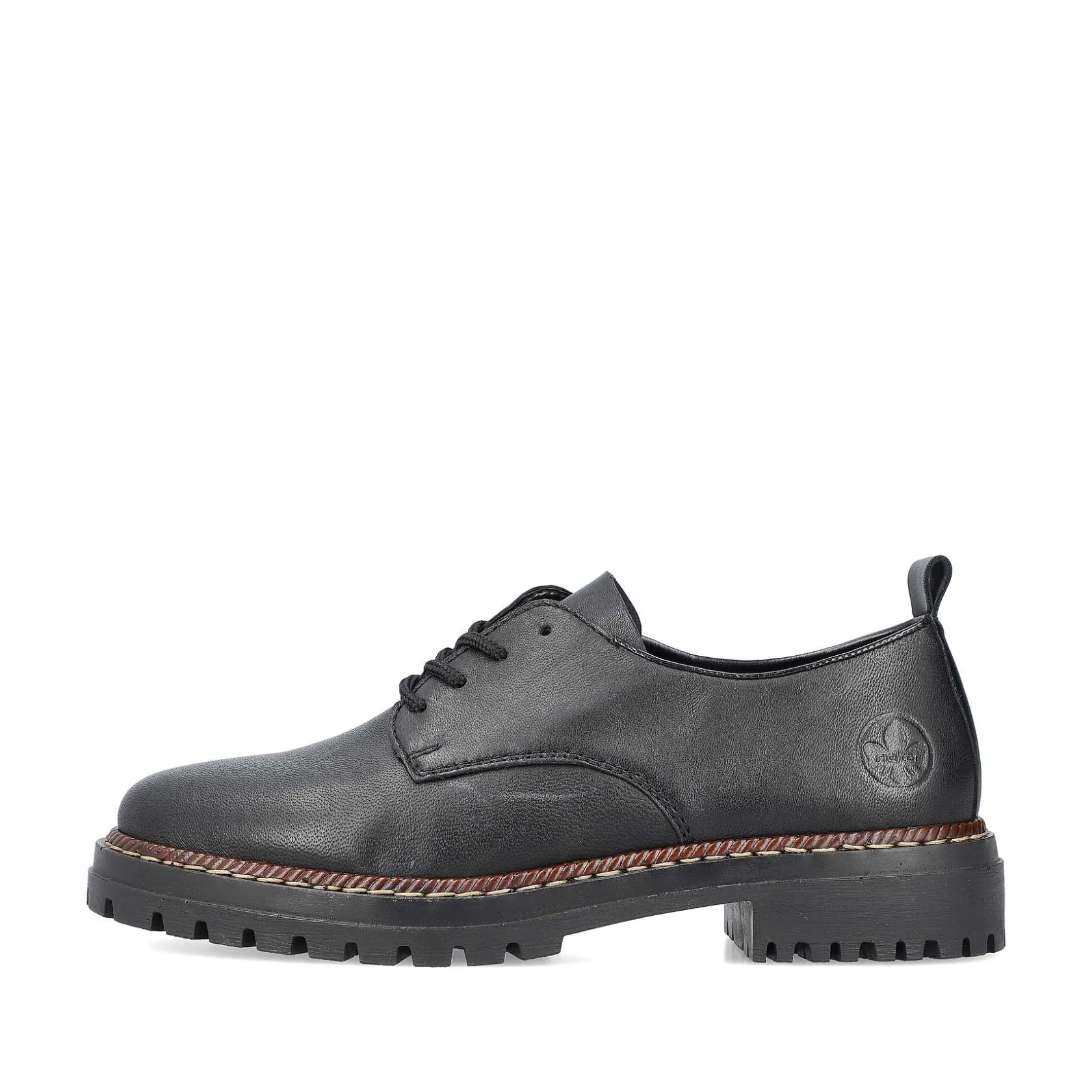 Rieker Low Shoes & Slippers-Women'S Lace-Up Shoes Night Black