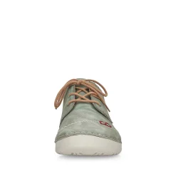 Rieker Low Shoes & Slippers-Women'S Lace-Up Shoes Green Gray