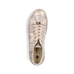 Rieker Low Shoes & Slippers-Women'S Lace-Up Shoes Light Beige
