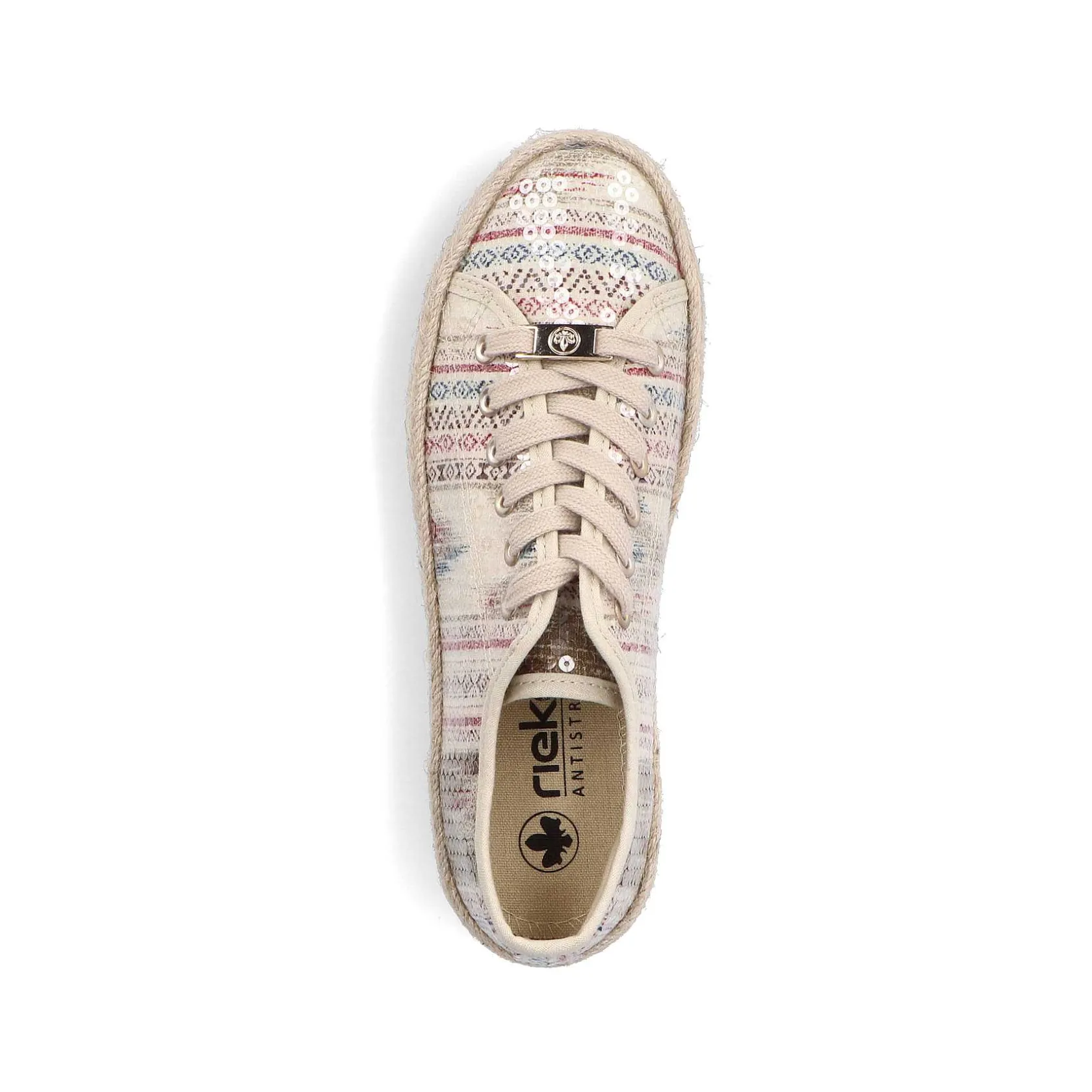 Rieker Low Shoes & Slippers-Women'S Lace-Up Shoes Light Beige