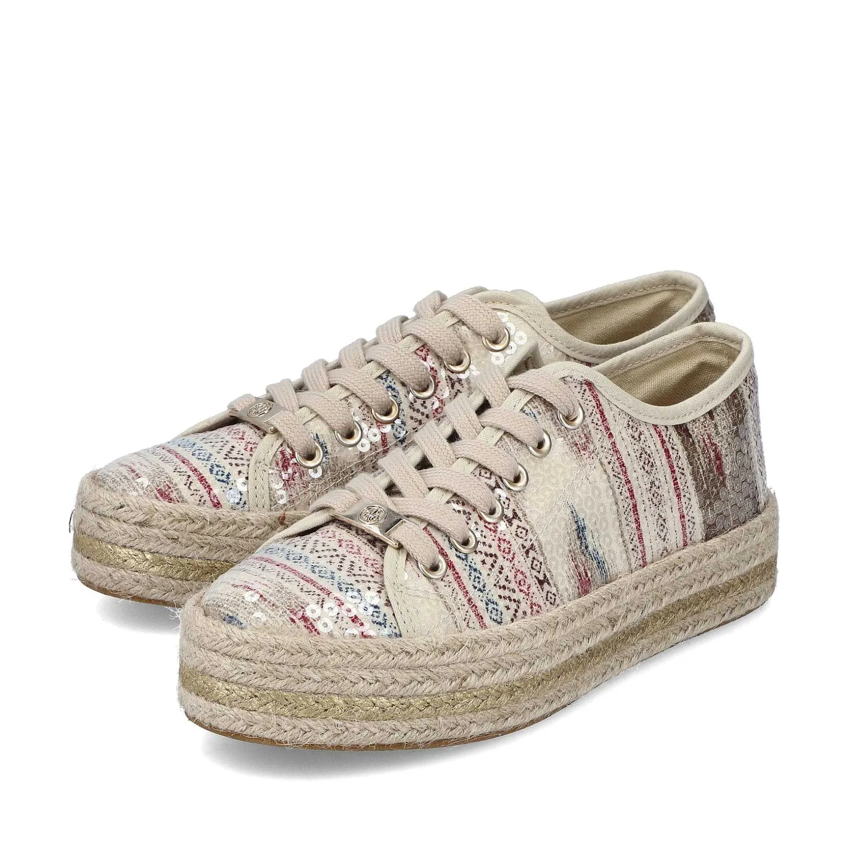 Rieker Low Shoes & Slippers-Women'S Lace-Up Shoes Light Beige