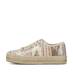 Rieker Low Shoes & Slippers-Women'S Lace-Up Shoes Light Beige