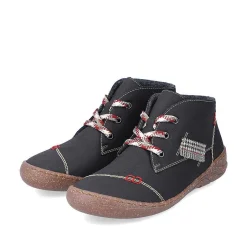 Rieker Low Shoes & Slippers-Women'S Lace-Up Shoes Deep Black