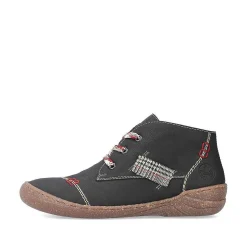 Rieker Low Shoes & Slippers-Women'S Lace-Up Shoes Deep Black
