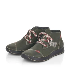Rieker Low Shoes & Slippers-Women'S Lace-Up Shoes Khaki Green