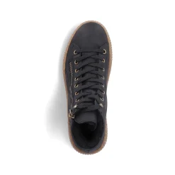 Rieker Low Shoes & Slippers-Women'S Lace-Up Shoes Asphalt Black