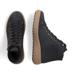 Rieker Low Shoes & Slippers-Women'S Lace-Up Shoes Asphalt Black