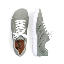 Rieker Colorful Styles-Women'S Lace-Up Shoes Mint Green