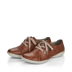 Rieker Low Shoes & Slippers-Women'S Lace-Up Shoes Chestnut Brown