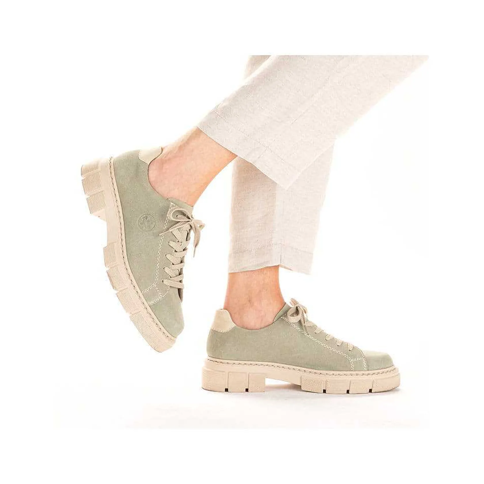 Rieker Low Shoes & Slippers-Women'S Lace-Up Shoes Mint Green
